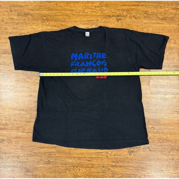 Vintage Y2K Marithe Francois Girbaud Black Puff Print Logo Baggy T Shirt Men 3XL - Picture 8 of 8
